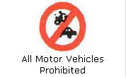 All motor vehicles prohibited