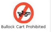 Bullock carts Prohibited