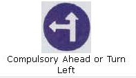 Compulsory Ahead or Turn right