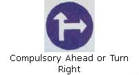 Compulsory Ahead or Turn Right