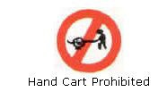 Hand Cart prohibited