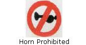 Horn prohibited