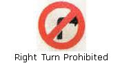 Right turn prohibited