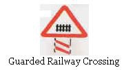 Guarded railway crossing