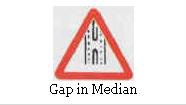 Gap in median