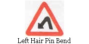 Left hair pin bend