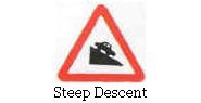 Steep descent